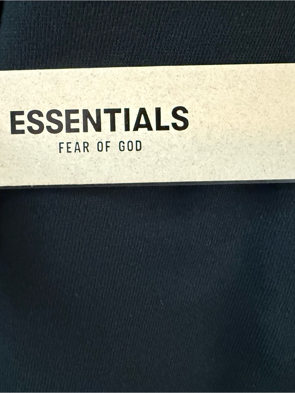 ESSENTIALS Black Pullover Hoodie - Picture 4 of 4